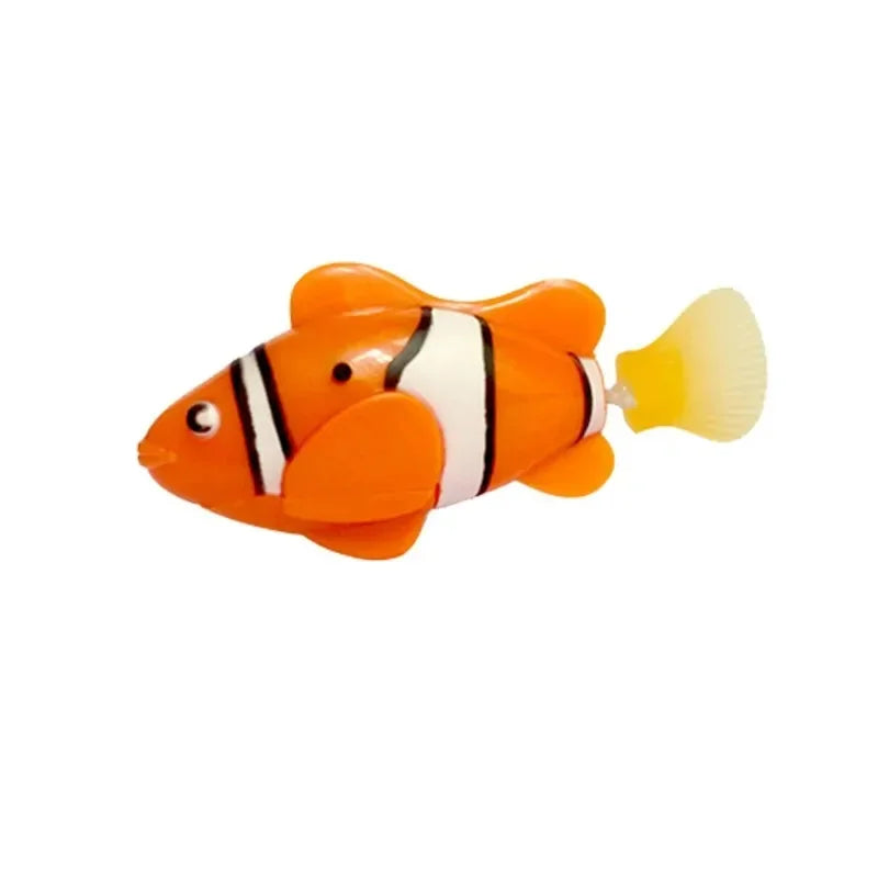 Cat Toy LED Inductive Interactive Swimming Robot Fish Toys Glowing Electric Fishs Stimulate Kitten Hunting Instinct Pet Products