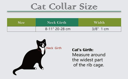 Soft Velvet Adjustable Cat Collar with Crystal Heart Charm and Bells, 8-11 Inches, Available in Black, Red, Pink, and Blue