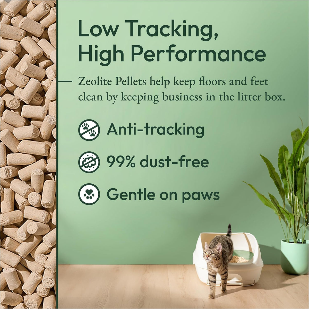 Breeze Enhanced Cat Litter Pellets Refill - Four 7 lb Bags